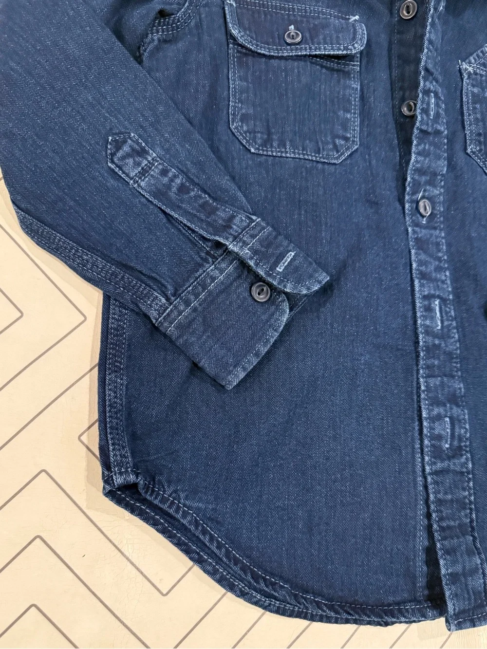 GAP Indigo Denim Longsleeve Button Down